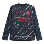 Tercera Camiseta Manchester City Manga Larga 2023 2024