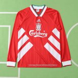 Primera Camiseta Liverpool Retro Manga Larga 1993-1995