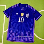 Segunda Camiseta Argentina Jugador Messi 2022