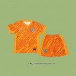 Camiseta Inglaterra Portero Nino 2024 Naranja