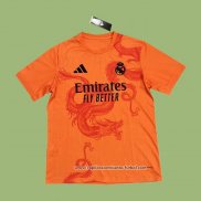 Camiseta Real Madrid Dragon 2024 2025 Naranja