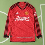 Primera Camiseta Manchester United Manga Larga 2023 2024