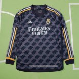 Segunda Camiseta Real Madrid Manga Larga 2023 2024