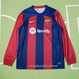 Primera Camiseta Barcelona Manga Larga 2023 2024